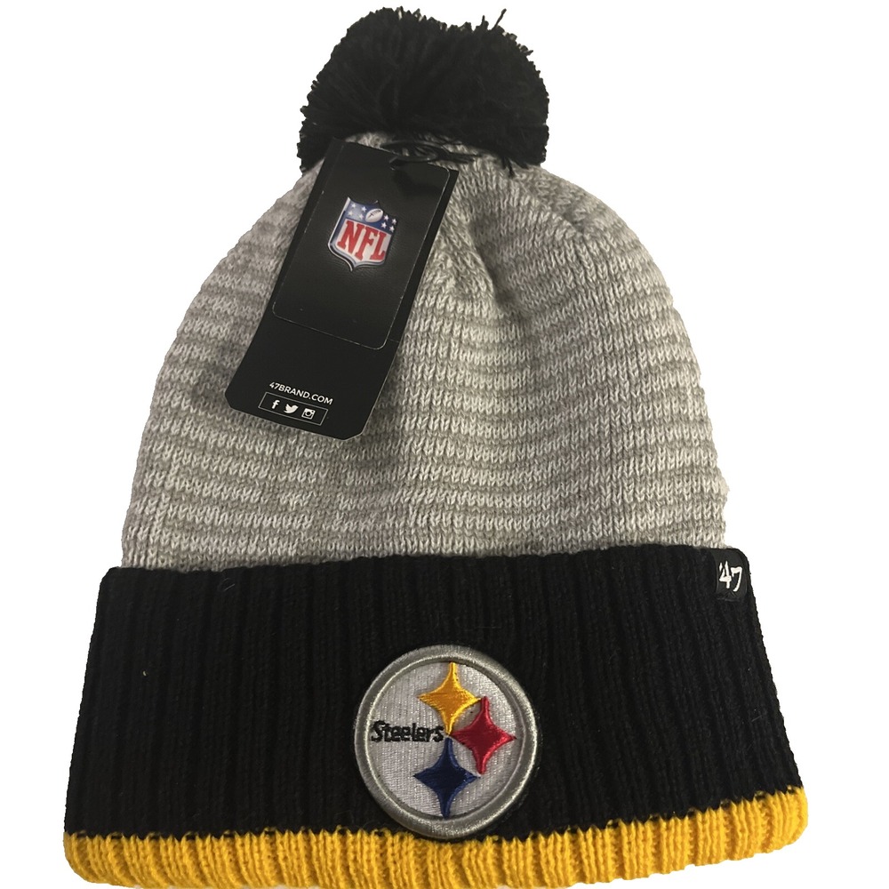 Pittsburgh Steelers Knit Winter Hat Beanie 47 Cap Sideline NFL NWT